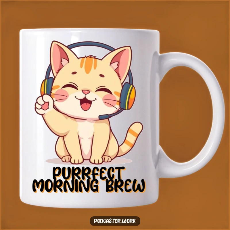 Funny Giggling Cat Mug: Energetic Gamer, Purrfect Tech Lover Gift