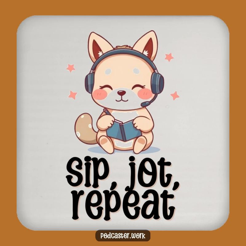 Funny Busy Animal Note-Taker Coaster: Protect Surfaces with Focus Gift