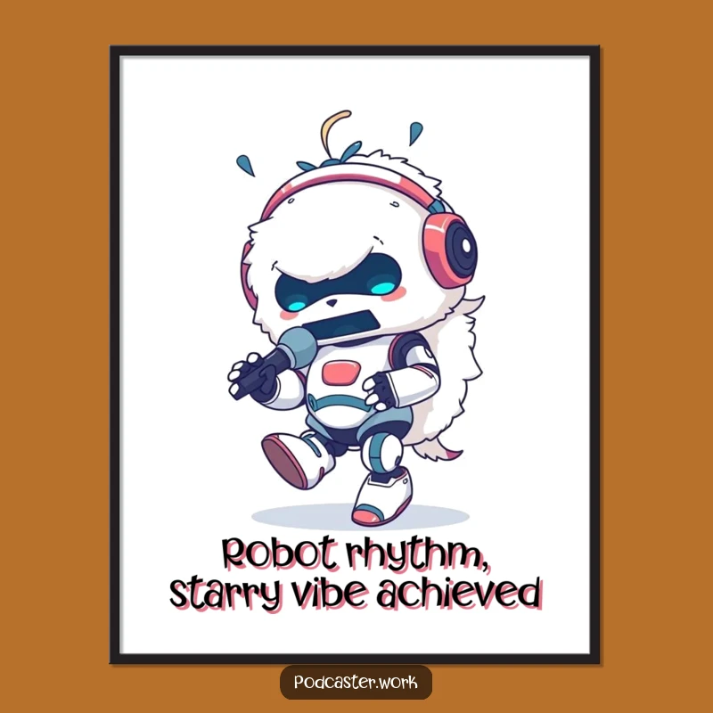 Funny Free Printable Wall Art: Robot Animal Rockstar DJ Decor!