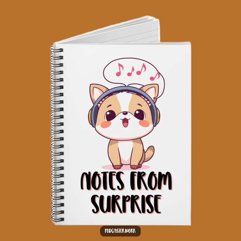 Funny Surprised Animal Music Notebook: Jot Down Your Melodies Gift